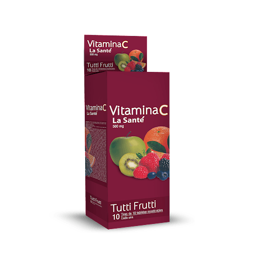 VITAMINA C TUTTI FRU X10TAB MAST LA SANT