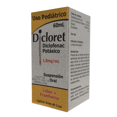 DICLORET SUSP 1.8MG/ML X 60ML