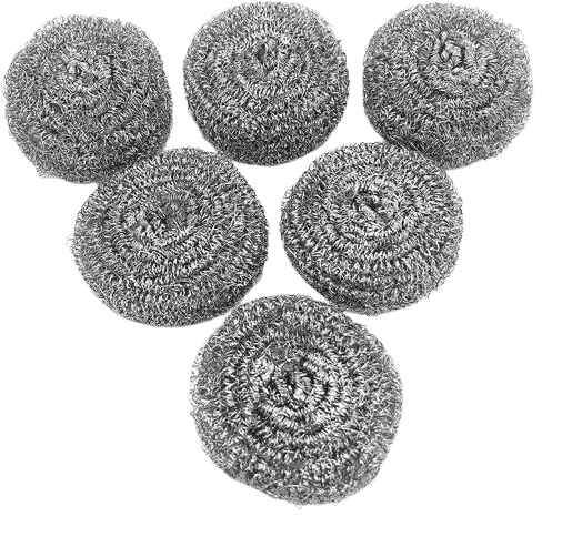 ESPONJA 6 ROLLITOS ACERO X 6UND