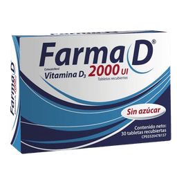 FARMA D 2000 UI X 30 TAB SIN AZUCAR
