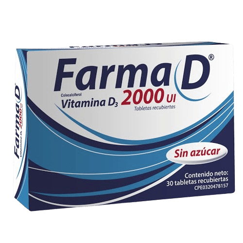 FARMA D 2000 UI X 30 TAB SIN AZUCAR