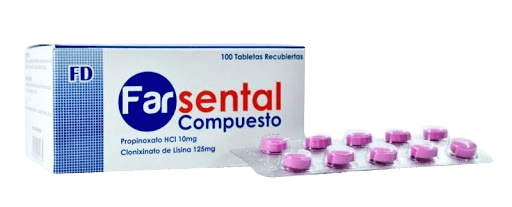 FARSENTAL COMPUESTO 10MG/125MG X 10TAB