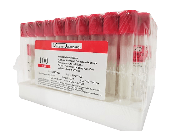 TUBOS TAPA ROJA 6ML X1