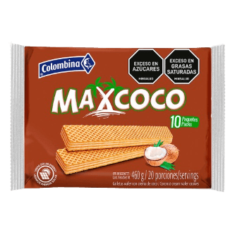 GALLETA WAFER MAX COCO