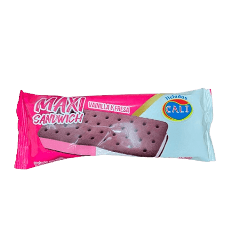 MAXI SANDWICH VAINILLA FRESA HELAD CALI