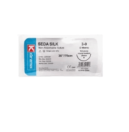 SUTURA SEDA SILK 3-0 30\\"/75cm