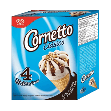 TIO RICO HELADO CORNETTO CLASICO X120ML