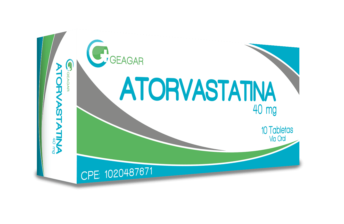 ATORVASTATINA 40MG X 10TAB GEAGAR