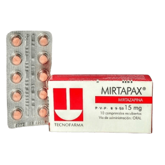 MIRTAPAX 15MG X 10 COMP