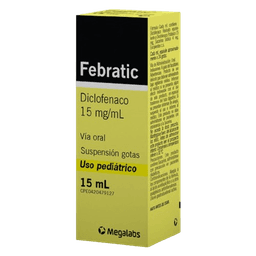 FEBRATIC 15MG/ML SUSP GOTAS PED X 15ML