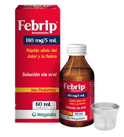 FEBRIP 180MG/5ML SOLUCION ORAL PED 120ML