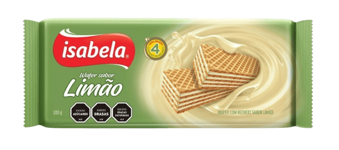 WAFER ISABELA SABOR A LIMON  100GR