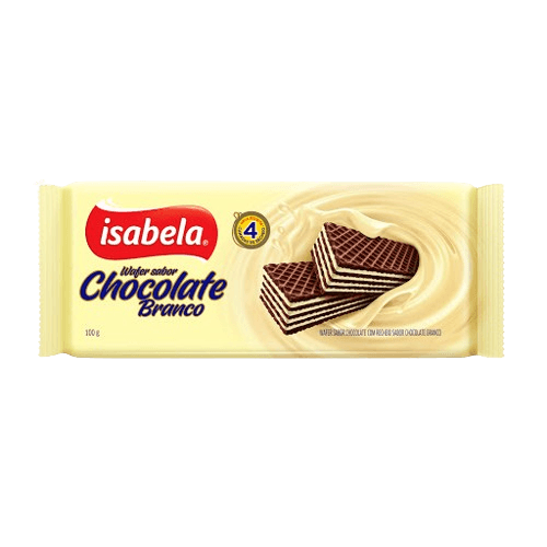 WAFER ISABELA CHOCOLATE BRANCO 100GR