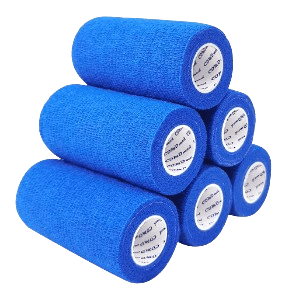 VENDA ELAS. AUTOADHESIVA AZUL 10CMX4.5M