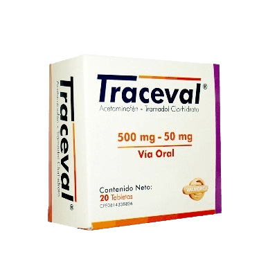 TRACEVAL TAB 500MG/ 50 MG X 20