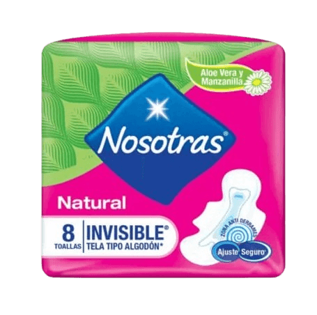 TOALLAS SANITARIAS NOSOTRAS U/INVISI X 8