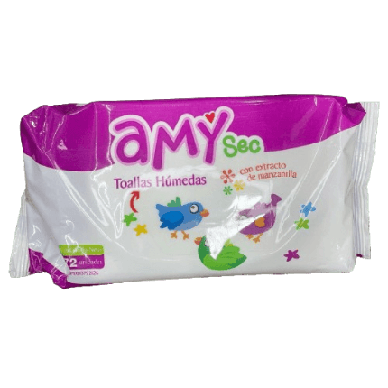 TOALLAS HUMEDAS AMY MANZANILLA X 72UND