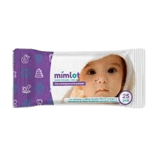 TOALLAS HUMEDAS MIMLOT CREMA 25PCS