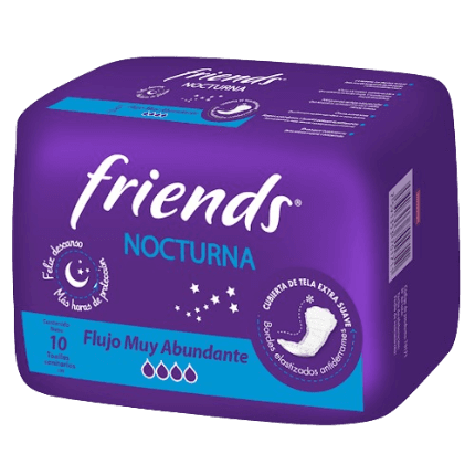 TOALLAS FRIENDS NOCTURNA S/A X 10 UNI