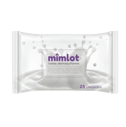 TOALLAS DESMAQUILLA MIMLOT MORADA 25UNI