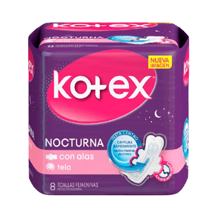 TOALLA KOTEX NOCTURNA X 8UNID