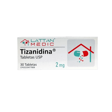 TIZANIDINA 2MG X 30TAB LATTAN MEDIC