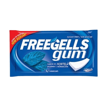 FREEGELLS GUM HIERBABUENA 8GR