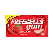 FREEGELLS GUM MORANGO 8GR