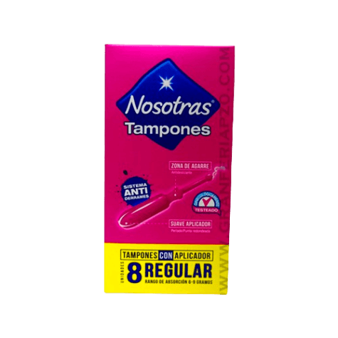 TAMPONES NOSOTRAS REGULAR X 8