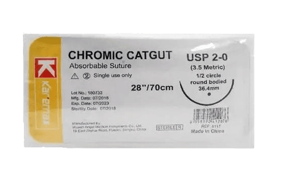 SUTURA CROMICO 28/70CM X 1 KAREMAX