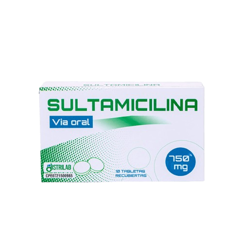 SULTAMICILINA 750MG X 10TAB DISTRILAB