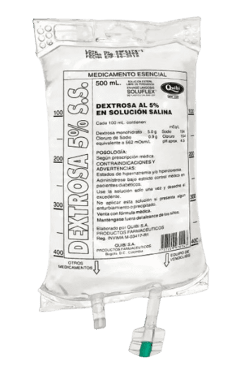 SOLUCION DEXTROSA 5% BOLSA X 500ML