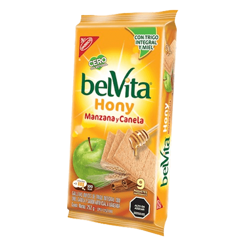 GALLETAS BELVITA HONY X 9 UNIDADES 252 GR