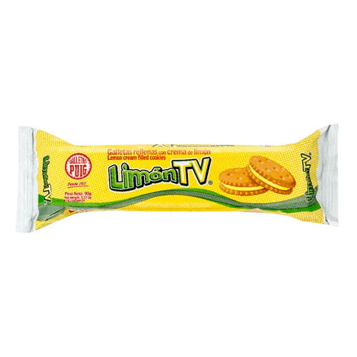 GALLETAS LIMON TV TUBULAR X 90GR