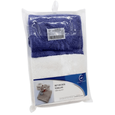 SET 2 TOALLA FACIAL 0.33X0.33 GRAN HOGAR