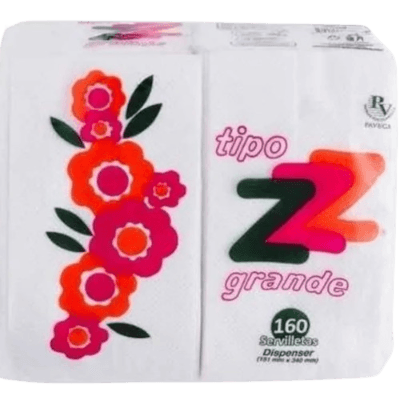 SERVILLETA ZZZ GRANDE 160 UNID