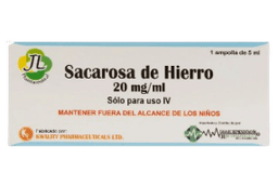 SACAROSA DE HIERRO 20 MG/ML 1 AMP 5ML JL
