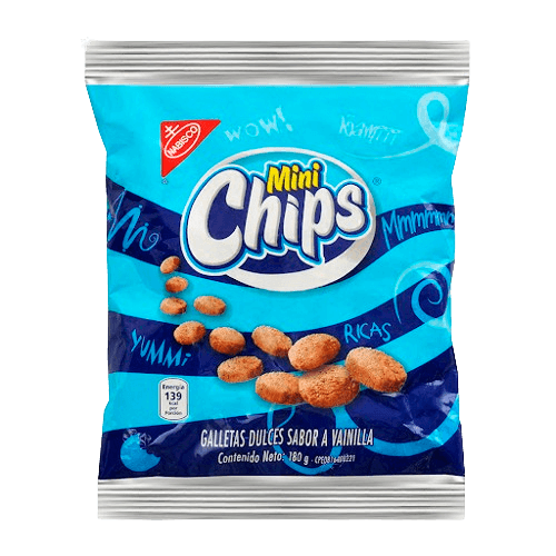 MINI CHIPS VAINILLA 180GRS