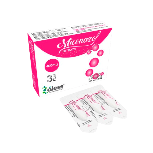 MICONAZOL NITRATO 400MG X 3 OVULOS ALESS