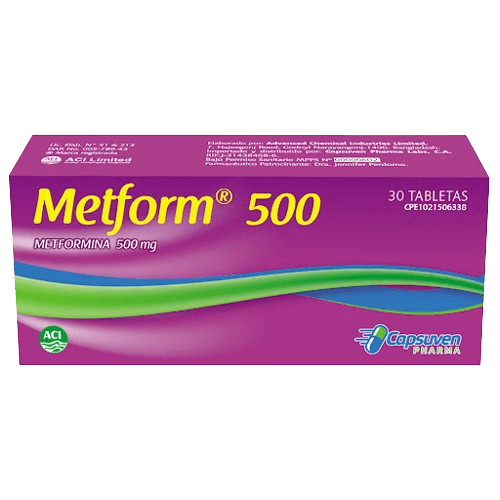 METFORM 500 MG X 30 TAB (METFORMINA)