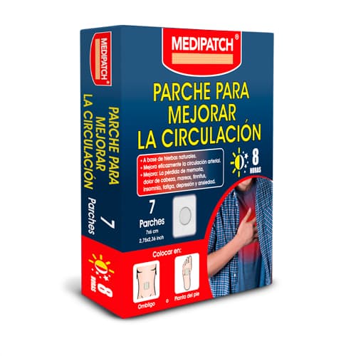 PARCHE PARA MEJORAR CIRCULACION X 7 UND (MEDIPATCH)