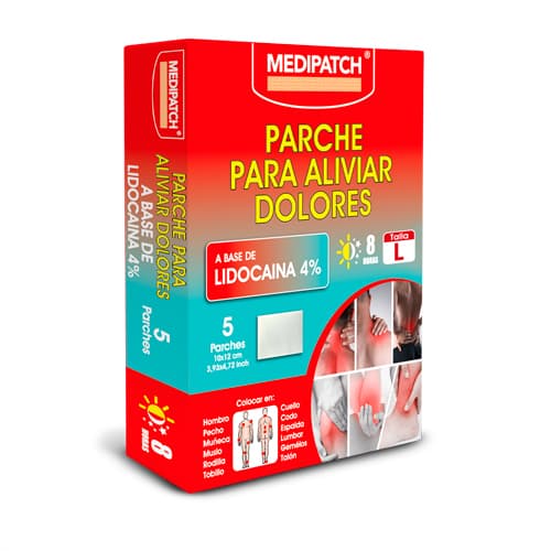 PARCHE DE LIDOCAINA TALLA L X 5UND (MEDIPATCH)