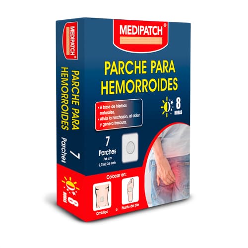 PARCHE PARA HEMORROIDES X 7 UND (MEDIPATCH)