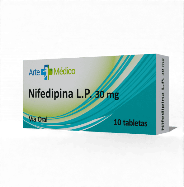 NIFEDIPINA LP 30 MG X 10 TAB ARTE MEDICO
