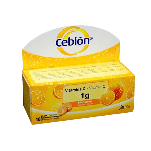 CEBION EFER 1 GR NARANJA X 10 TAB