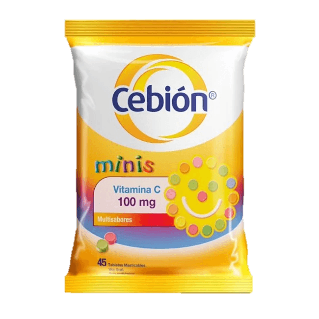 CEBION MINIS  100 MG 45 TAB MASTICABLE