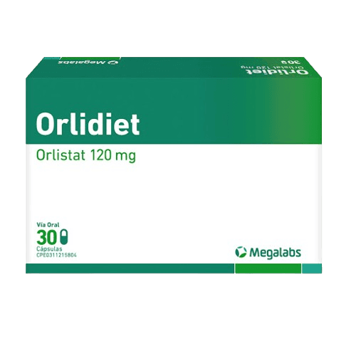 ORLIDIET 120 MG X 30 CAPS