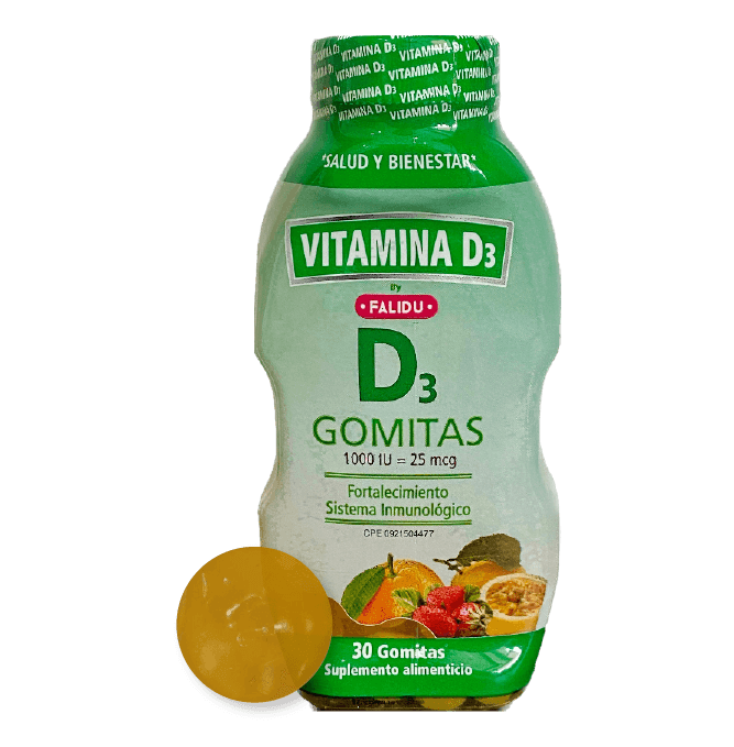 VITAMINA D3 1000 IU FALIDU X 30 GOM