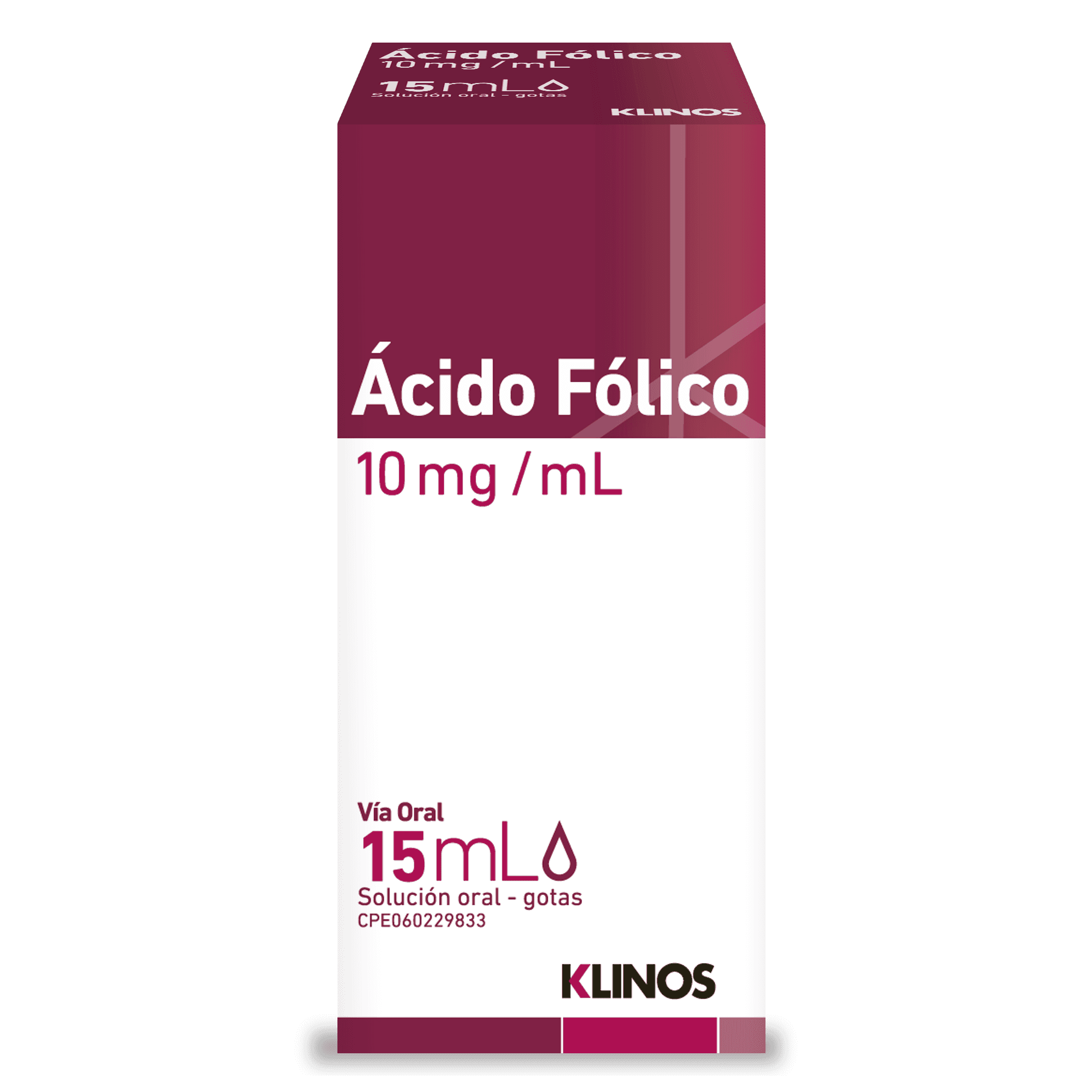 ACIDO FOLICO 10MG X 15ML GOTAS