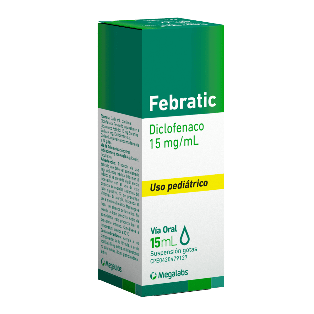 FEBRATIC 15MG/ML SUSP GOTAS PED X 15ML